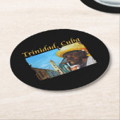 キューバ – トリニダード・キューバ・シガーアート ラウンドペーパーコースター (アングル)