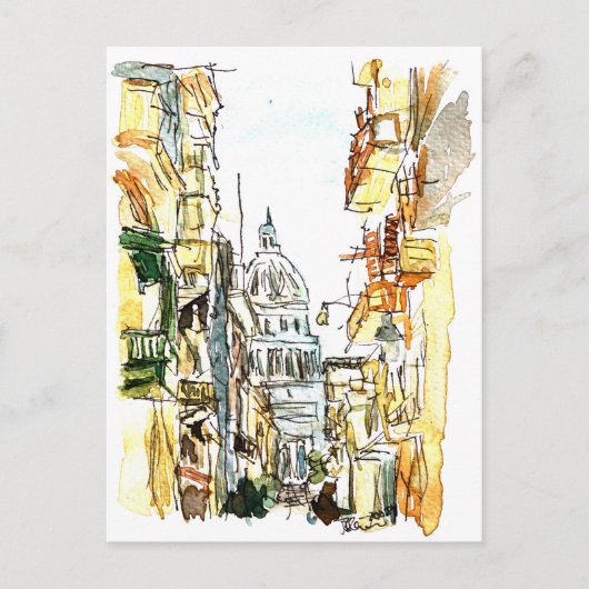 キューバ・ハバナと首都 ポストカード (正面)