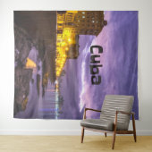 キューバ ハバナの海岸 都市の夜景 タペストリー (インサイチュ(横))