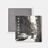 キューバ,ハバナの通り マグネット (正面/裏面)