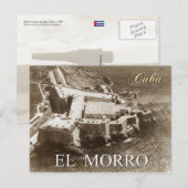 キューバ，ハバナ州，モロ城の空中眺め ポストカード (正面/裏面)