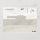 キューバ，ハバナ州，モロ城の空中眺め ポストカード (裏面)