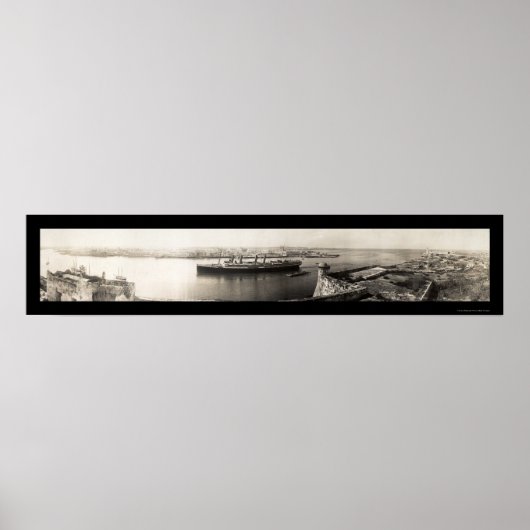 キューバ・ハバナ船写真1913 ポスター (正面)