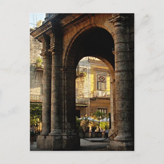 キューバ，ハバナ，アルマス広場 ポストカード (正面)