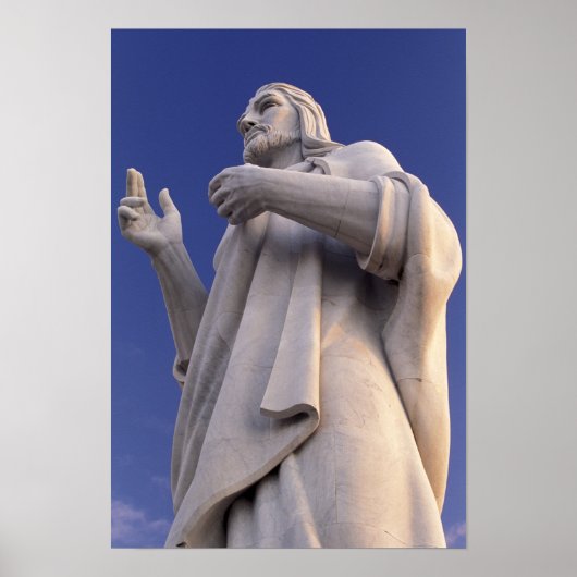 キューバ、ハバナ、イエスの彫刻。 ポスター (正面)