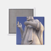 キューバ、ハバナ、イエスの彫刻。 マグネット (正面/裏面)