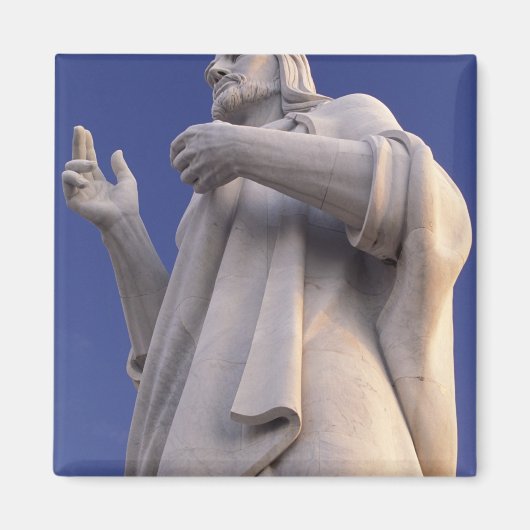 キューバ、ハバナ、イエスの彫刻。 マグネット (正面)