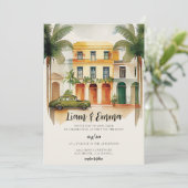 キューバ ハバナ 結婚式 招待状 目的地 ウェディング (スタンド正面)