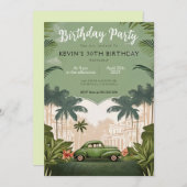 キューバ ハバナ 誕生日パーティー招待状 招待状 (正面/裏面)