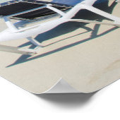 キューバ、バラデロ。砂とビーチの椅子 ポスター (角)