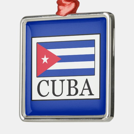 キューバ メタルオーナメント (左)