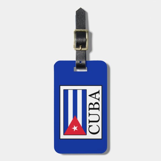 キューバ ラゲッジタグ (正面縦)