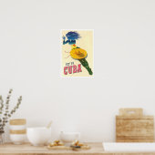 キューバ・ヴィンテージ旅行のポスターに飛ぶ ポスター (キッチン)