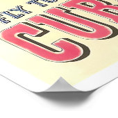 キューバ・ヴィンテージ旅行のポスターに飛ぶ ポスター (角)