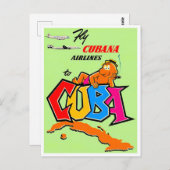 キューバ・ヴィンテージ旅行はがき ポストカード (正面/裏面)