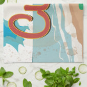 キューバ・ヴィンテージ旅行ポスター キッチンタオル (折り畳み)