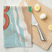 キューバ・ヴィンテージ旅行ポスター キッチンタオル (四つ折り)