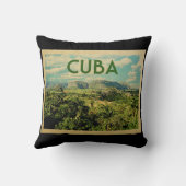 キューバ・ヴィンテージ旅行 クッション (裏面)