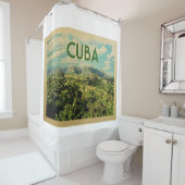 キューバ・ヴィンテージ旅行 シャワーカーテン (インサイチュ)
