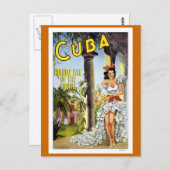 キューバ・ヴィンテージ旅行 ポストカード (正面/裏面)