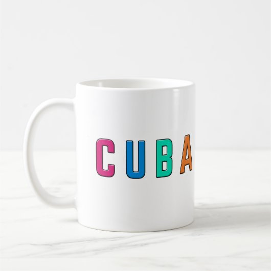 キューバ、大好き コーヒーマグカップ (左)