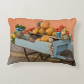 キューバ,果物と野菜の荷車 アクセントクッション (裏面)