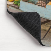 キューバ，果物と野菜の荷車 マウスパッド (コーナー)