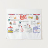 キューバ 1945 タペストリー (正面(横))