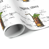 キューバLibreのカクテル ラッピングペーパー (ロールコーナー)