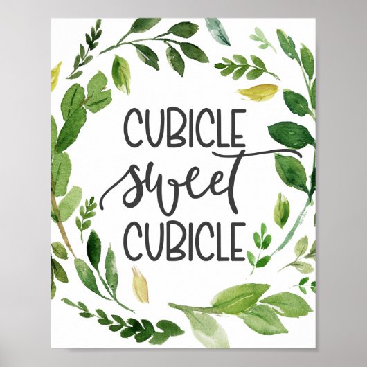 キュービクルのスイートキュービクル、オフィスの装飾 ポスター (正面)