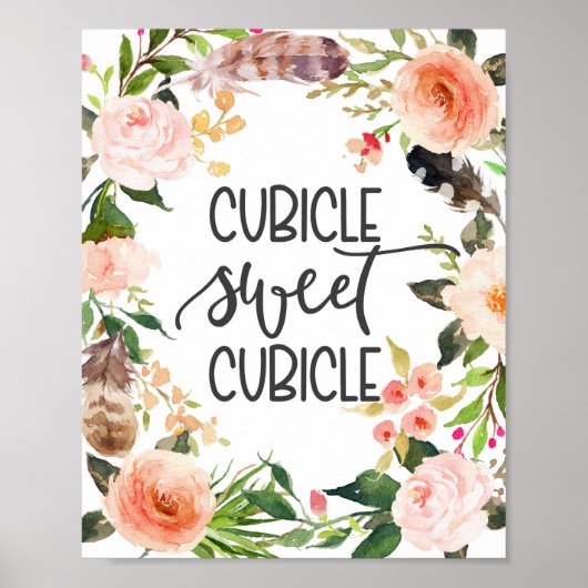 キュービクルのスイートキュービクル、オフィスの装飾 ポスター (正面)