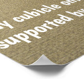 キュービクルのポスター ポスター (角)