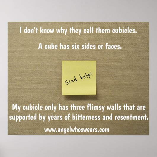 キュービクルのポスター ポスター (正面)