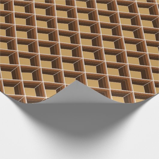 キュービクルパターンラッピング紙 ラッピングペーパー (角)