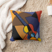 キュービストのギター絵を描シュルレアリズム。 クッション (ブランケット)