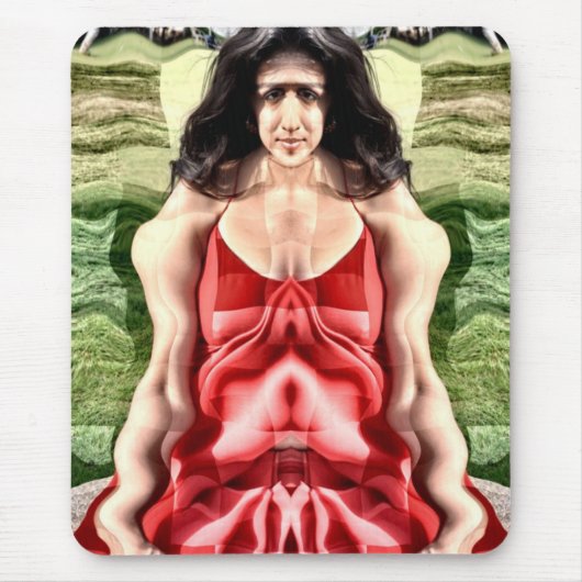 キュービストの女性 マウスパッド (正面)