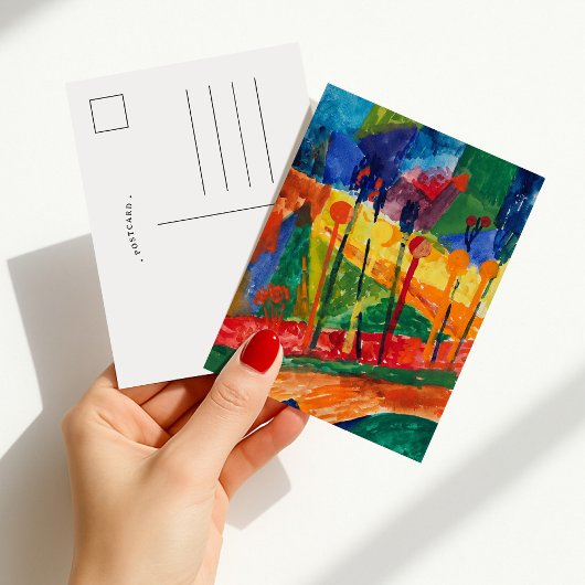 キュービストの風景 | フリッツ・シェフラー ポストカード