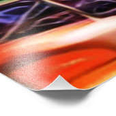 キュービストガーデン：抽象芸術フローラオアシス フォトプリント            (角)