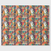 キュービストキャットカーニバル ラッピングペーパー (フラット)