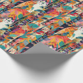 キュービストキャットカーニバル ラッピングペーパー (角)