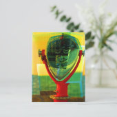 キュービスト双眼はがき ポストカード (スタンド正面)