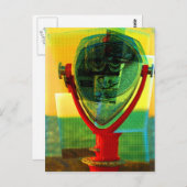 キュービスト双眼はがき ポストカード (正面/裏面)