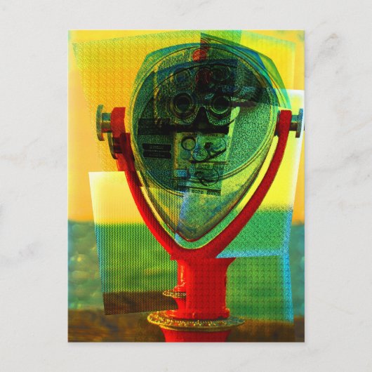 キュービスト双眼はがき ポストカード (正面)