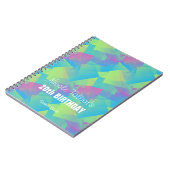 キュービスト抽象芸術パステル20th誕生日ゲストブック2 ノートブック (左側)