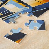 キュービスト秋橋の街並み ジグソーパズル (側面)