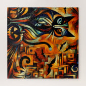 キュービスハロウィーンキャットジグソーパズル ジグソーパズル (横)