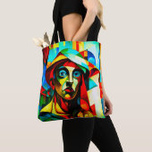 キュービズムのトートバッグ トートバッグ (クローズアップ)