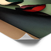 キュービズムの抽象芸術モダンポスター ポスター (角)