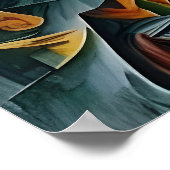 キュービズムの風景2 ポスター (角)