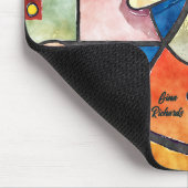 キュービズムデザイン マウスパッド (コーナー)